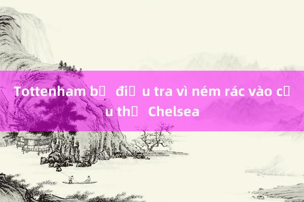 Tottenham bị điều tra vì ném rác vào cầu thủ Chelsea