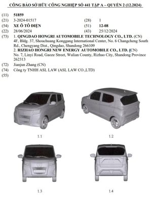 Xe điện Trung Quốc kiểu dáng giống Alphard tiếp tục đăng ký tại Việt Nam